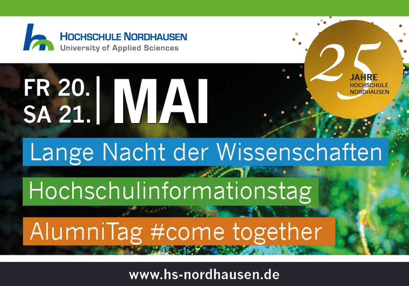 Invitation to the Long Night of Science, the University Information Day and the Alumni Day