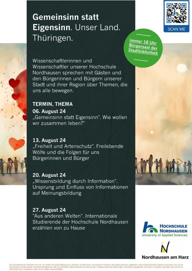Event "Public spirit instead of stubbornness" in the council chamber of the city of Nordhausen