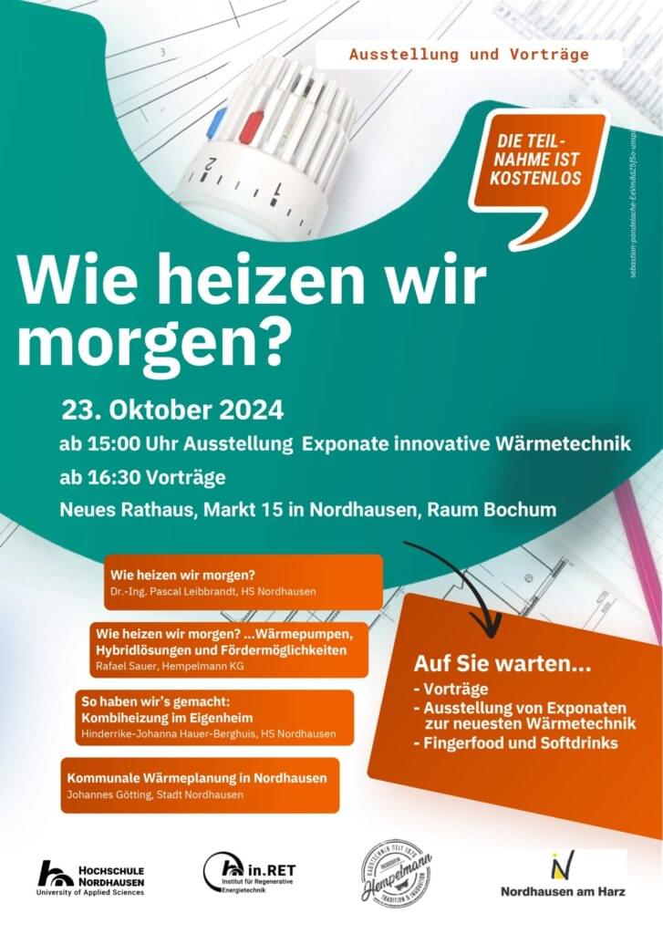 Poster for the event "How will we heat tomorrow?"