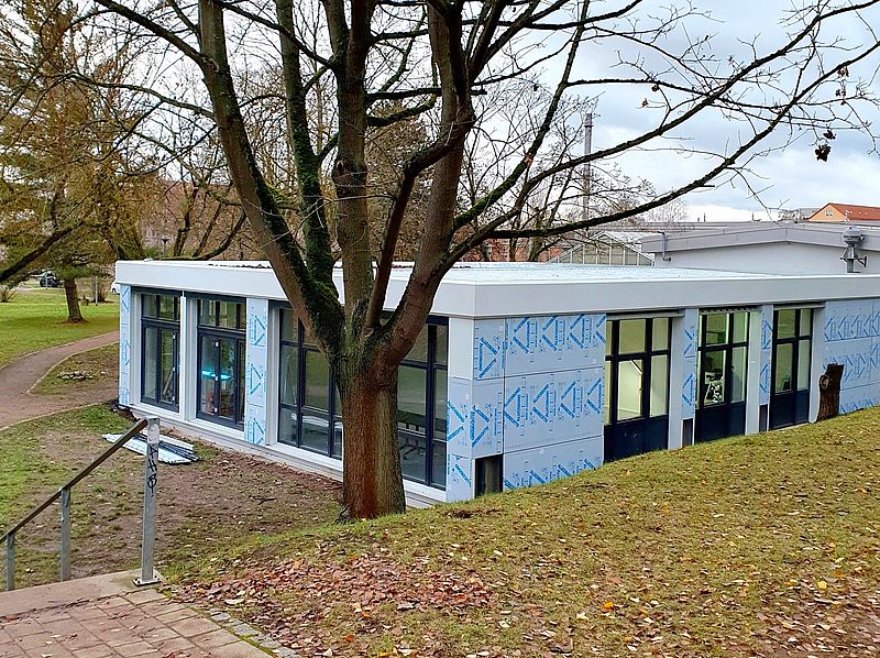 Blick auf den Hike-Container