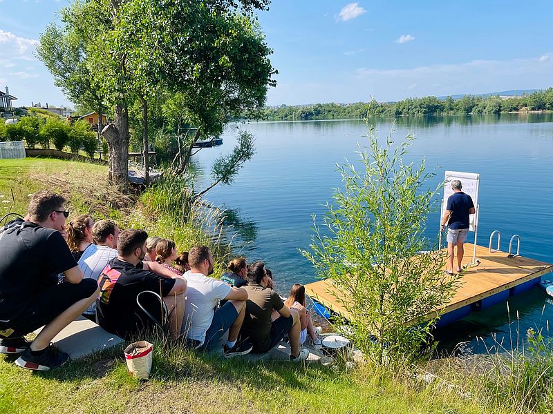 Lecture in the great outdoors