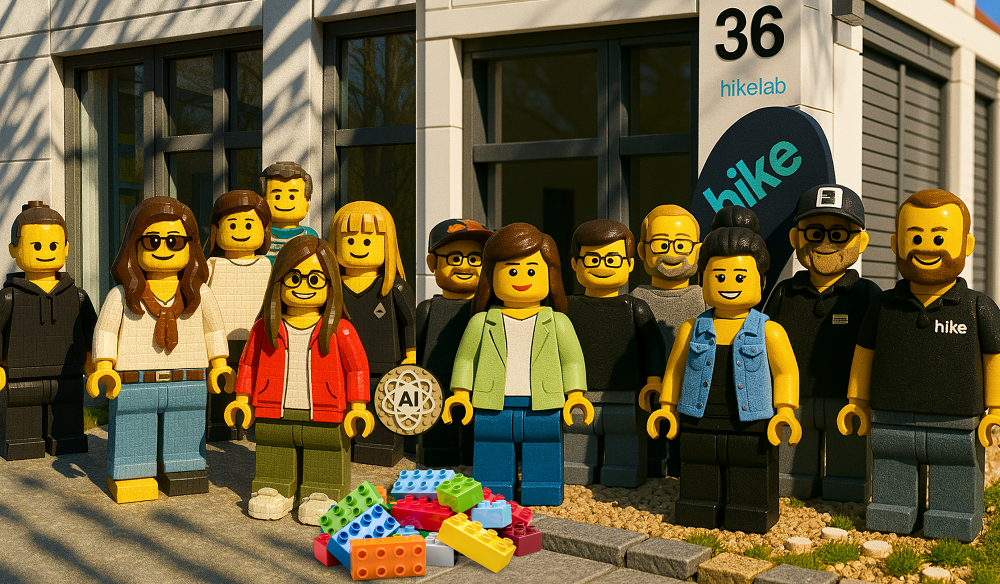 a group of people standing in front of a building