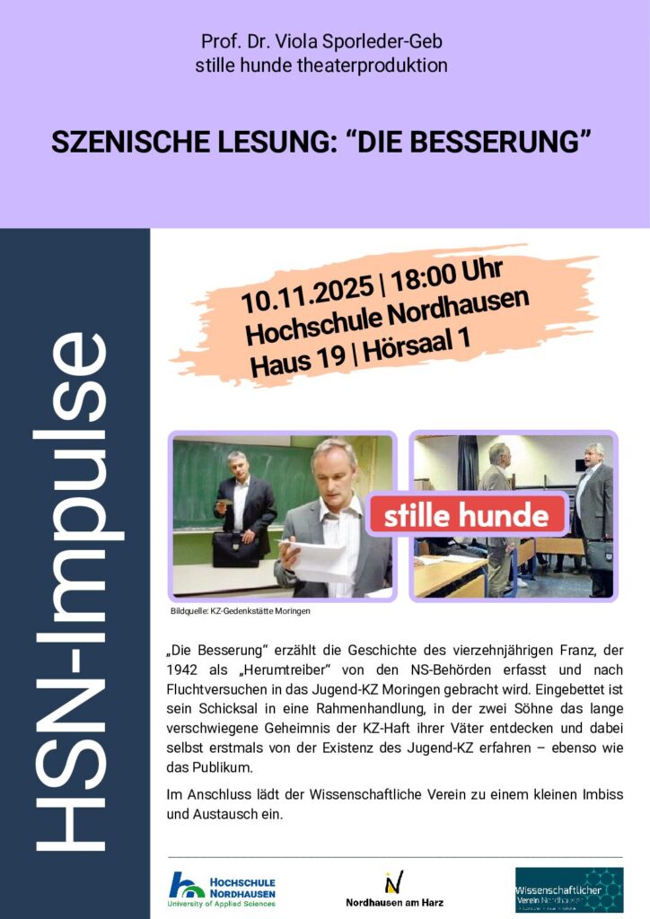 Poster Impulse 10.11.2025 Scenic reading stille hunde Göttingen