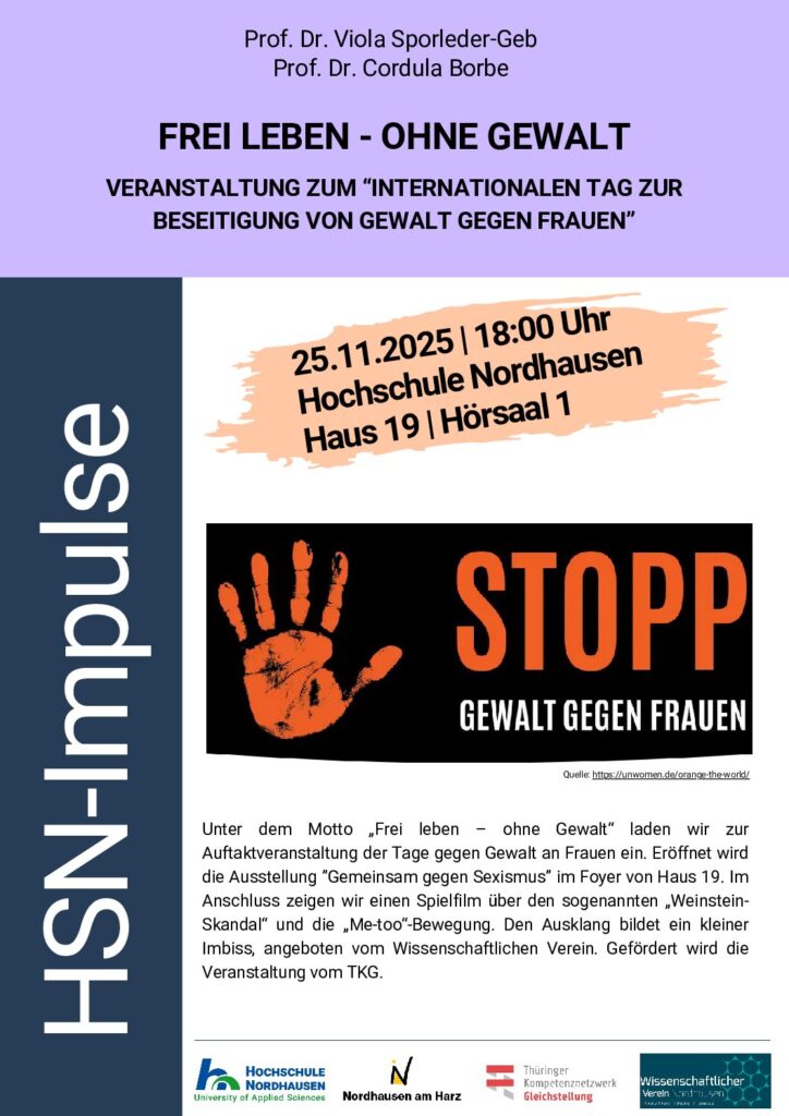Plakat Impulse 25.11.2025 Gemeinsam gegen Sexismus final